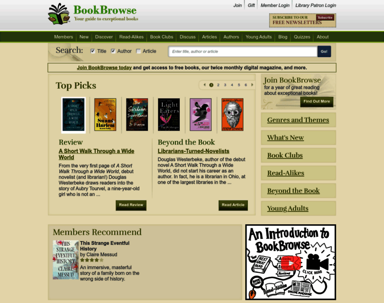 Bookbrowse.com thumbnail