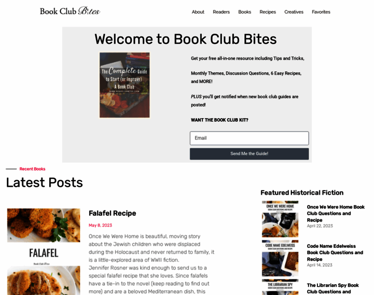 Bookclubbites.com thumbnail