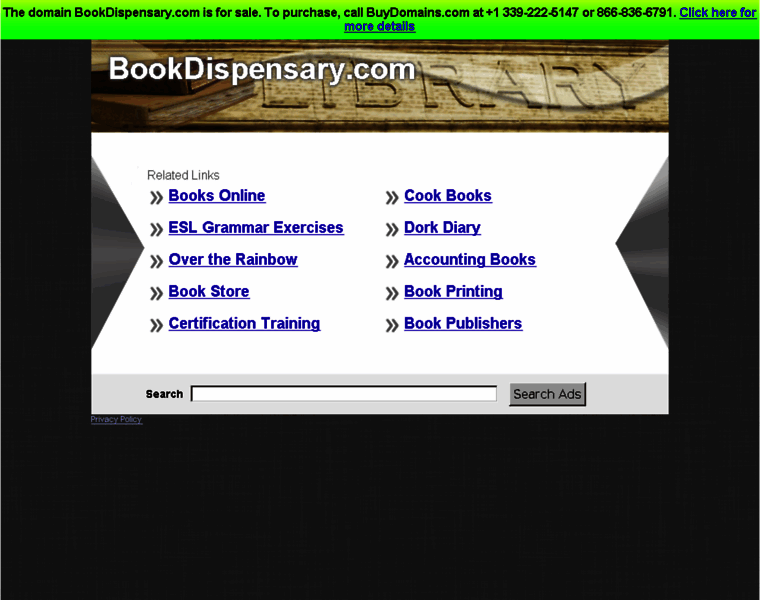 Bookdispensary.com thumbnail