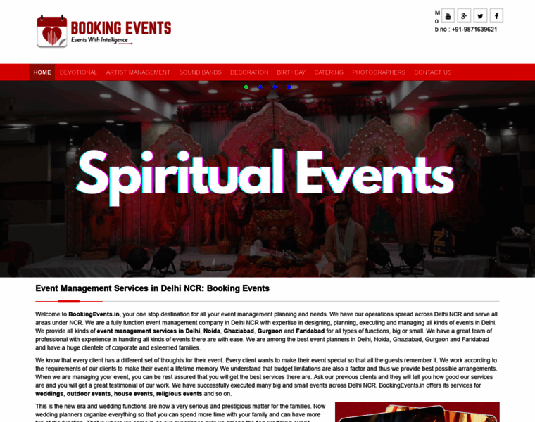 Bookingevents.in thumbnail