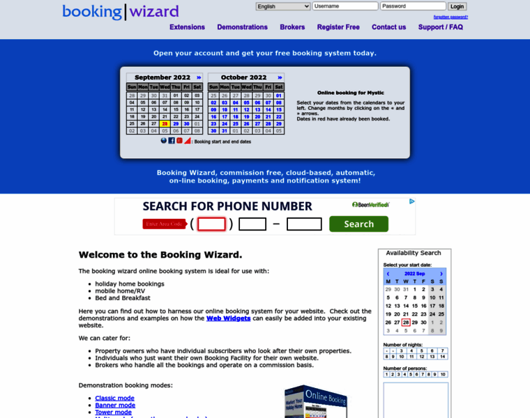 Bookingwizard.net thumbnail