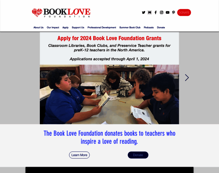 Booklovefoundation.org thumbnail
