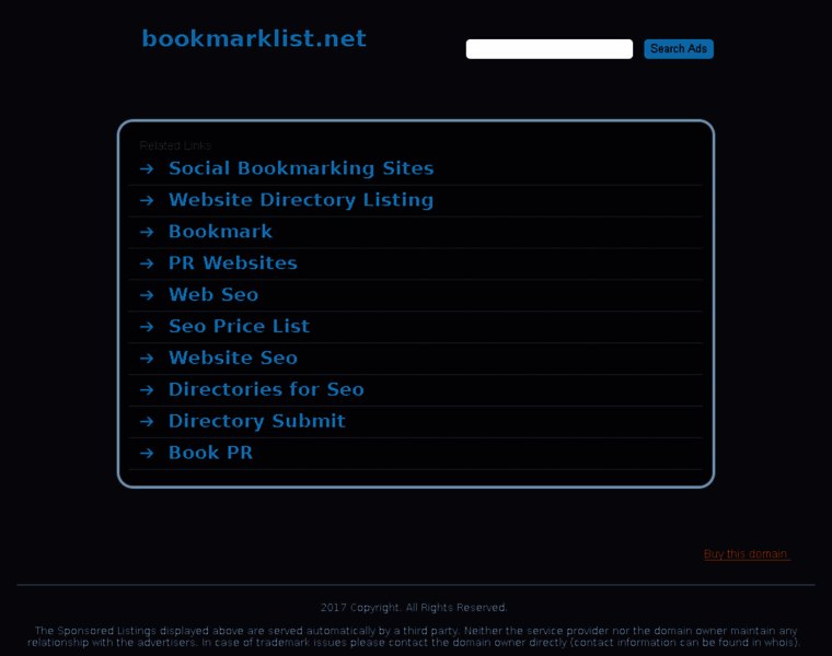 Bookmarklist.net thumbnail