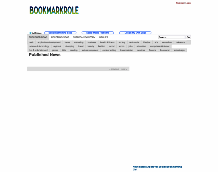 Bookmarkrole.com thumbnail