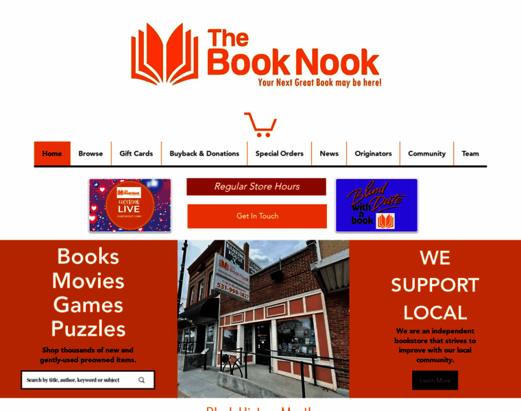 Booknookbookstores.com thumbnail