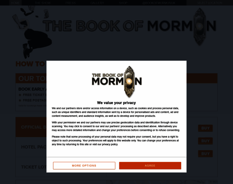 Bookofmormonlondon.com thumbnail