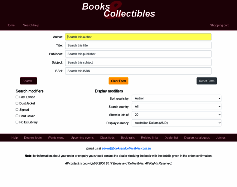 Booksandcollectibles.com.au thumbnail