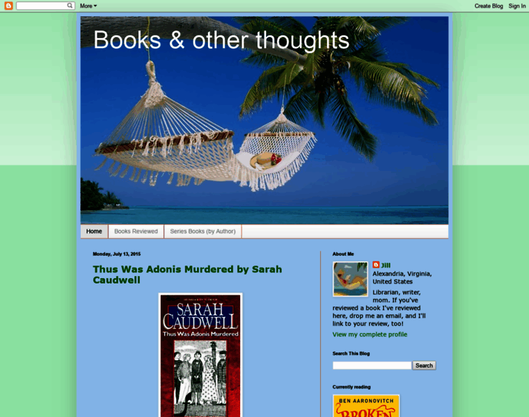 Booksandotherthoughts.com thumbnail