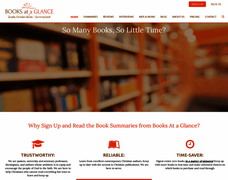 Booksataglance.com thumbnail