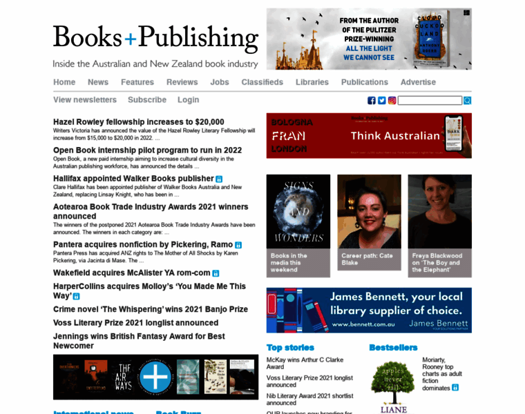 Booksellerandpublisher.com.au thumbnail