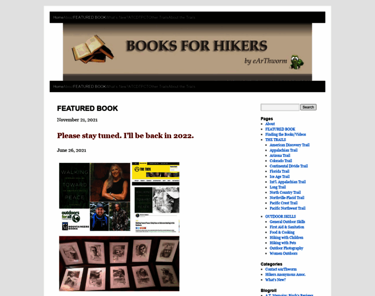 Booksforhikers.com thumbnail