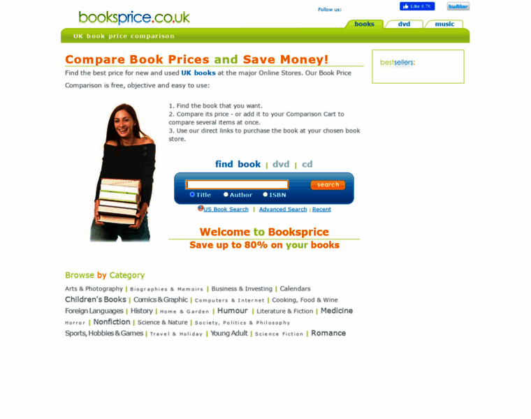 Booksprice.co.uk thumbnail