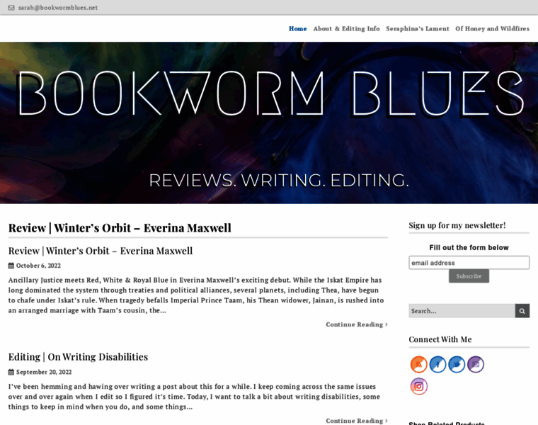 Bookwormblues.net thumbnail
