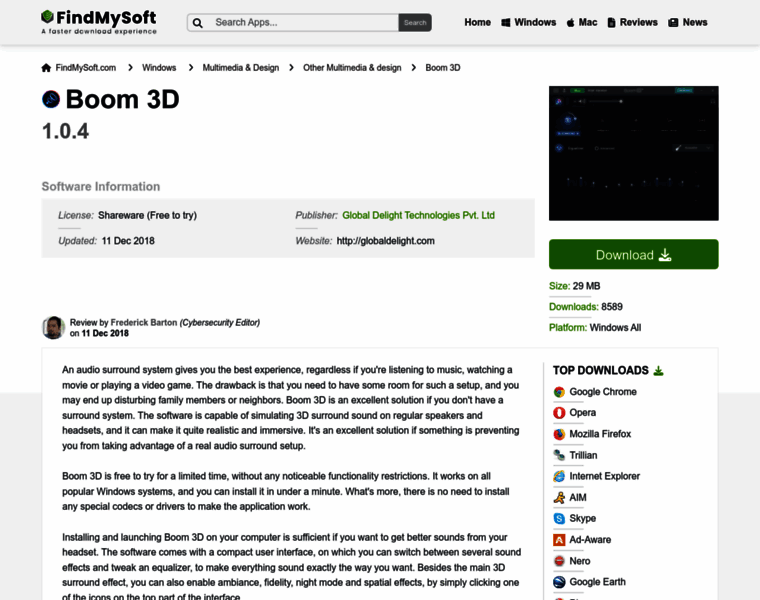 Boom-3d.findmysoft.com thumbnail