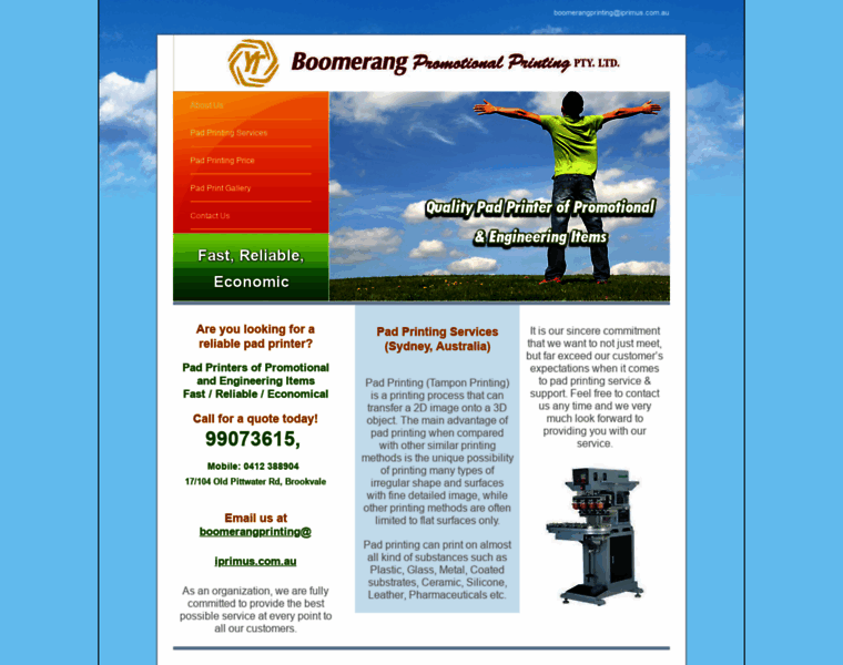 Boomerangpromotionalprinting.com.au thumbnail