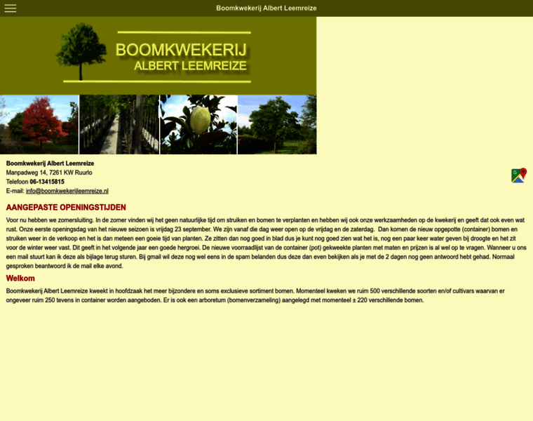 Boomkwekerijleemreize.nl thumbnail