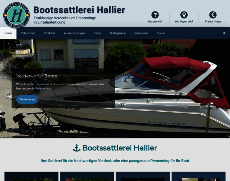 Bootssattlerei-hallier.de thumbnail