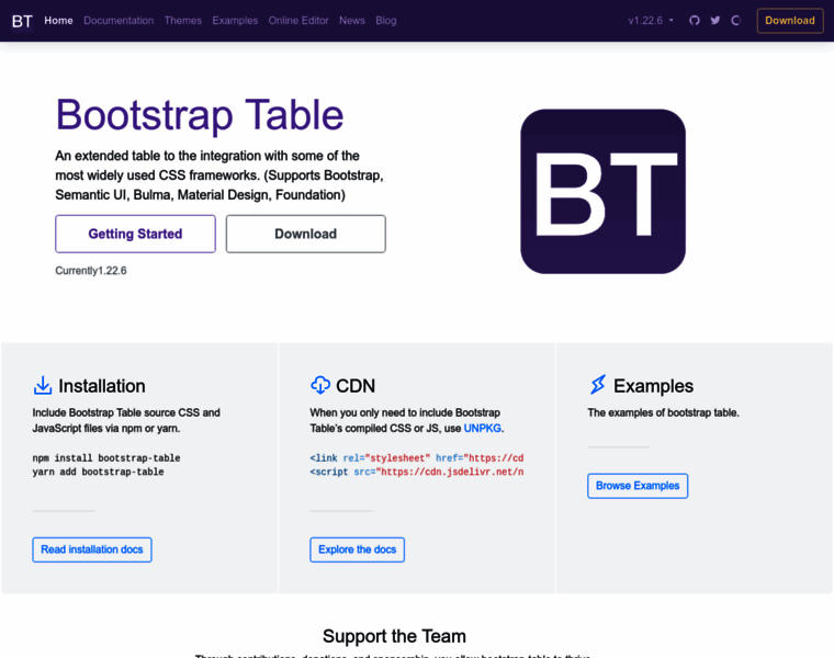 Bootstrap-table.com thumbnail