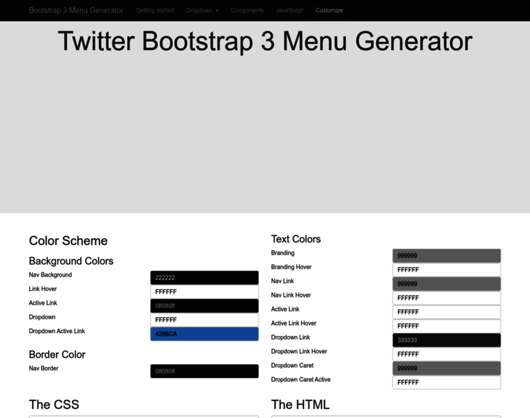 Bootstrap3-menu.codedorigin.com thumbnail