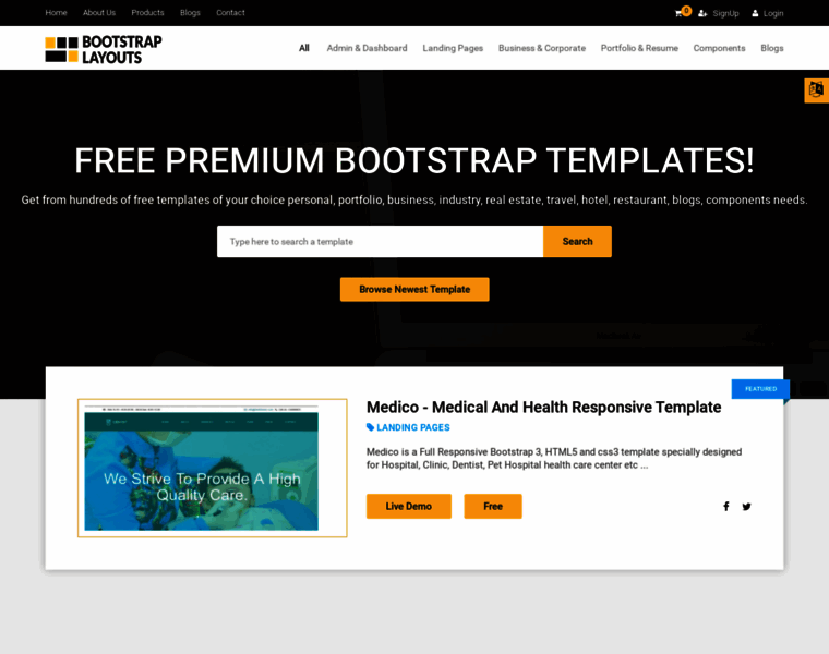 Bootstraplayouts.com thumbnail