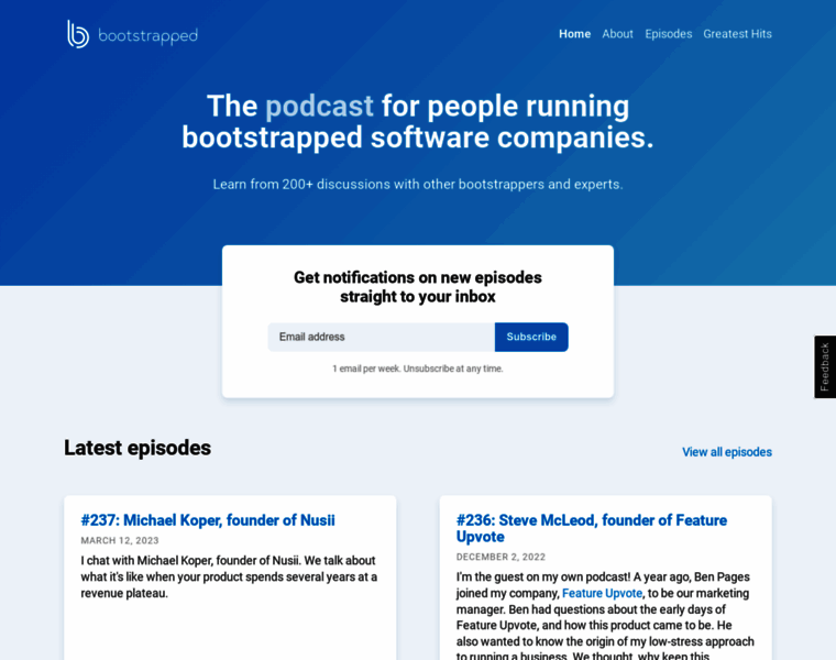 Bootstrapped.fm thumbnail
