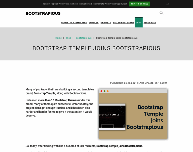 Bootstraptemple.com thumbnail