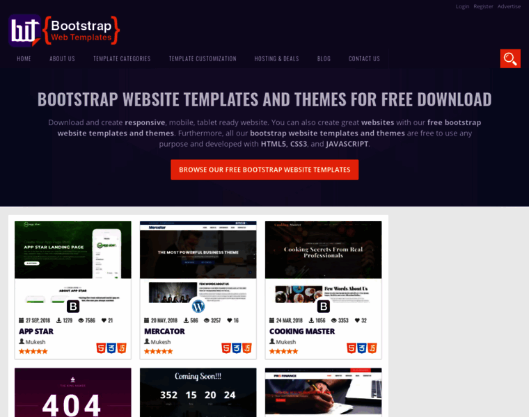 Bootstrapwebtemplates.com thumbnail