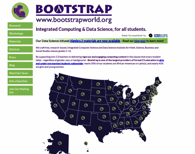 Bootstrapworld.org thumbnail