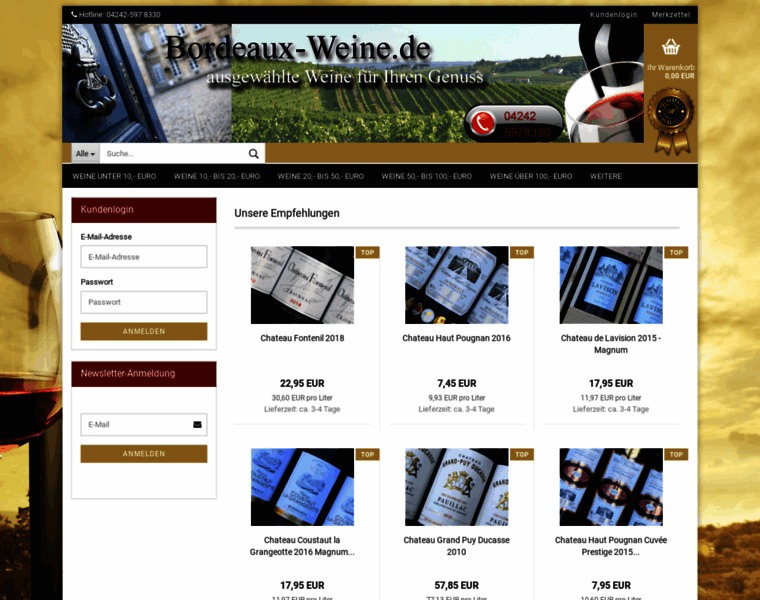 Bordeaux-weine.de thumbnail