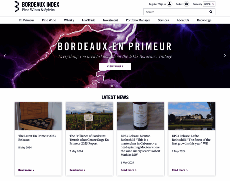 Bordeauxindex.com thumbnail