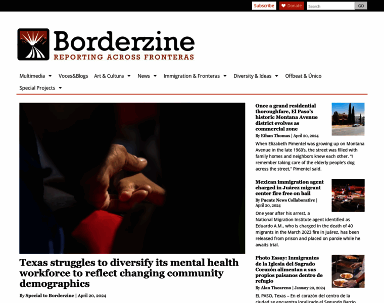 Borderzine.com thumbnail