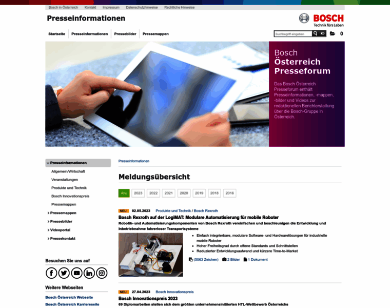 Bosch-presse.at thumbnail