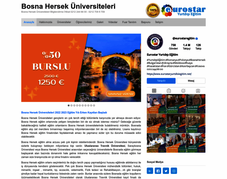 Bosnauniversitesi.com thumbnail