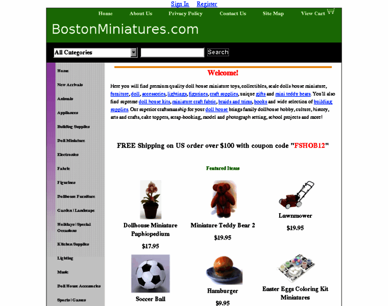 Bostonminiatures.com thumbnail