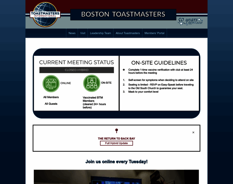 Bostontoastmasters.org thumbnail