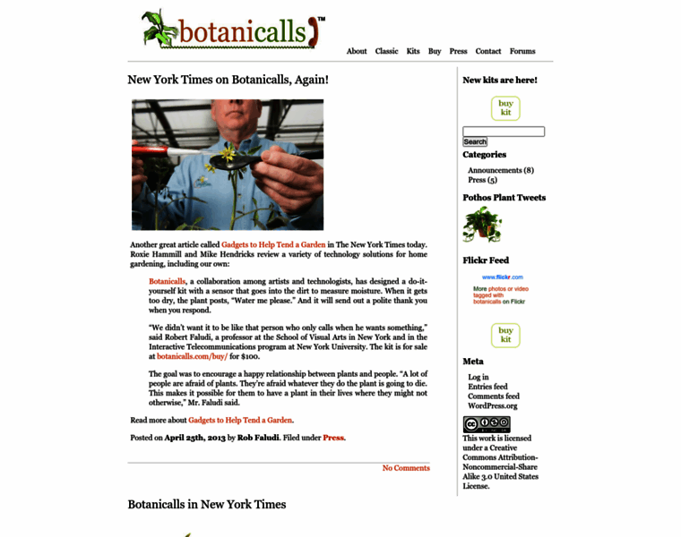 Botanicalls.com thumbnail