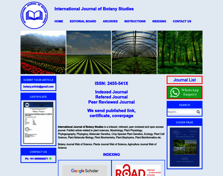 Botanyjournals.com thumbnail