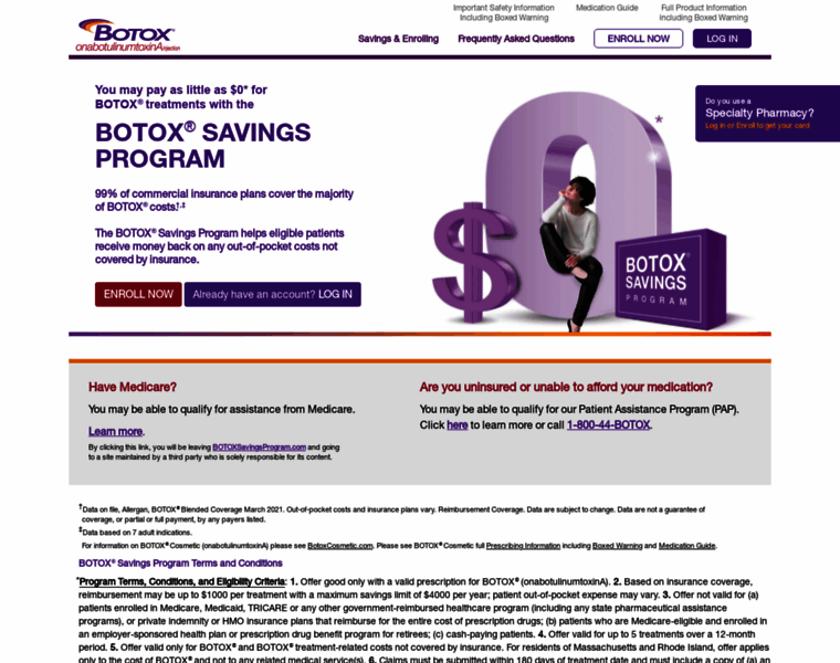 Botoxsavingsprogram.com thumbnail