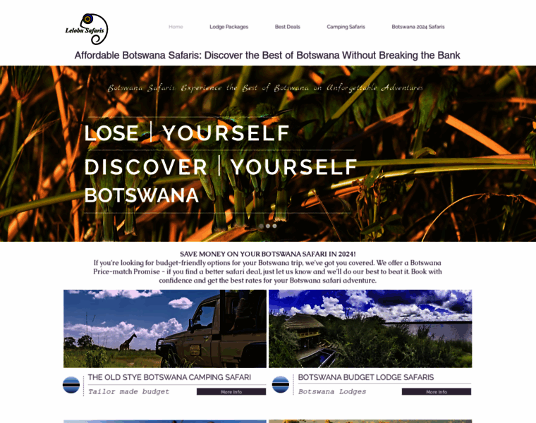 Botswanabudgetsafaris.com thumbnail