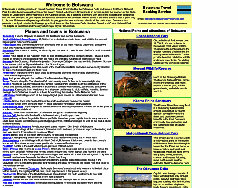 Botswanatravelservice.com thumbnail