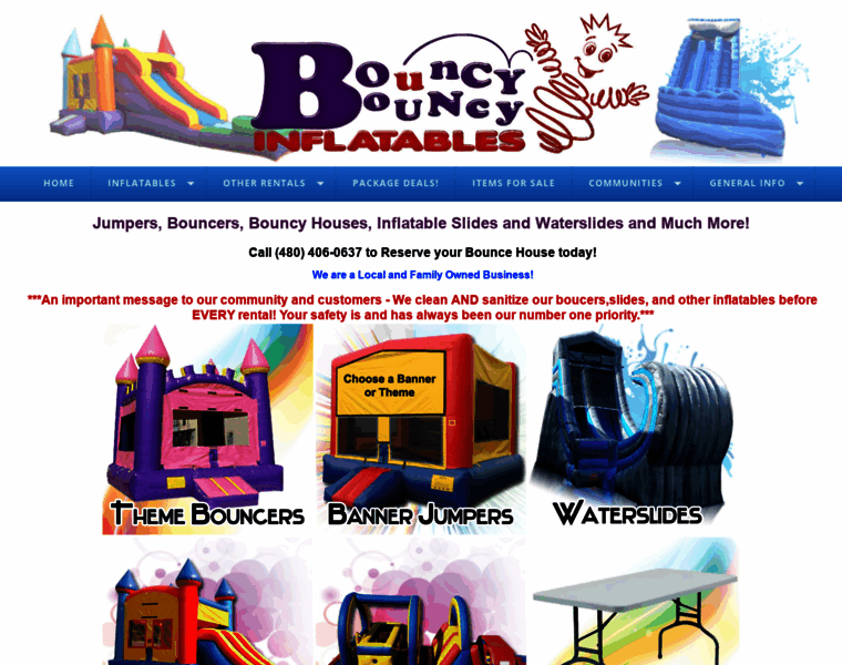Bouncybouncyinflatables.com thumbnail