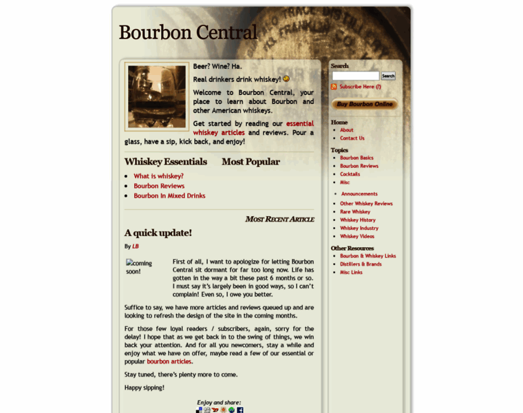 Bourbon-central.com thumbnail
