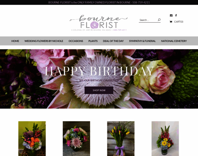 Bourne-florist.com thumbnail