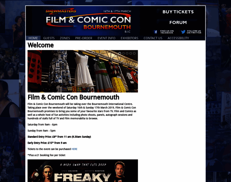 Bournemouthfilmandcomiccon.com thumbnail