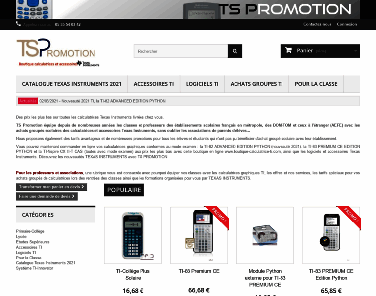 Boutique-calculatrice-ti.com thumbnail