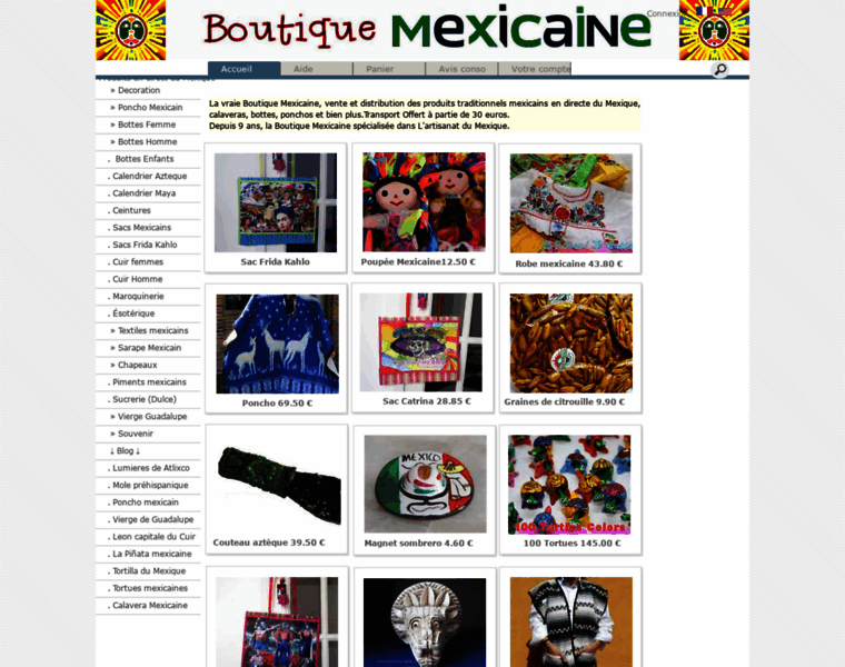 Boutiquemexicaine.com thumbnail