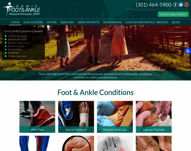 Bowiefootcare.com thumbnail