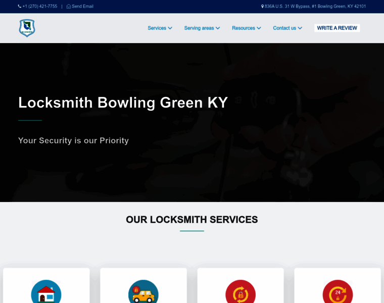 Bowlinggreenlocksmiths.com thumbnail