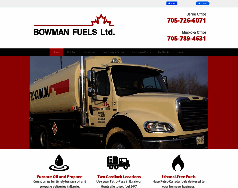 Bowmanfuels.com thumbnail