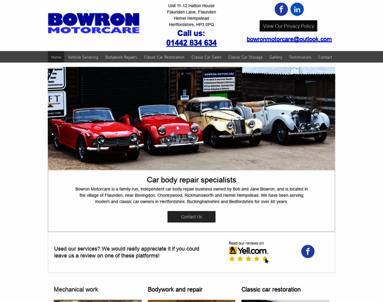 Bowron-motorcare.co.uk thumbnail